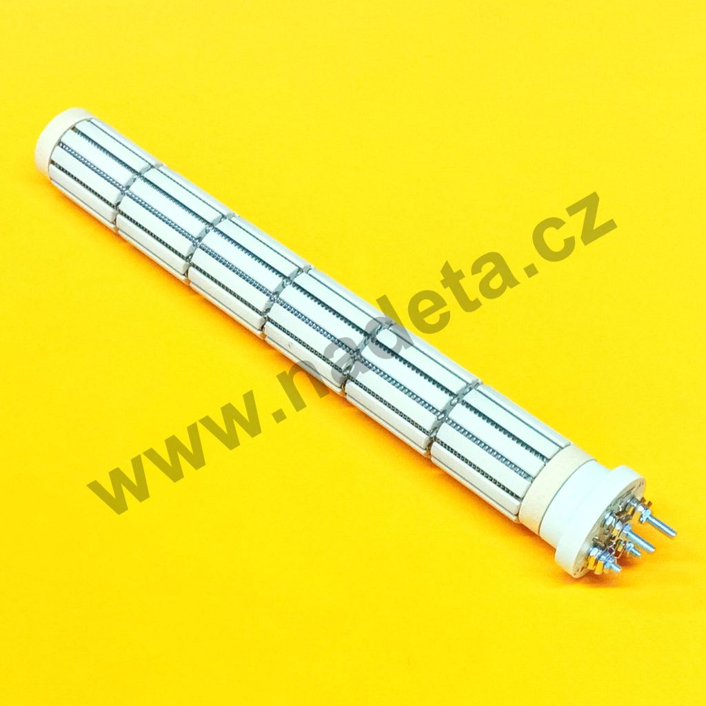 Topné těleso do bojleru 1200W / 2 x 600W / 48V 6čl., l=385mm,  keramické topné těleso