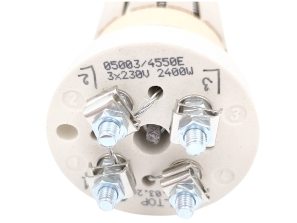 Topné těleso do bojleru 2400 W 3 x 230 V, á 800 W, 6 článků, 380 mm, keramické topné těleso