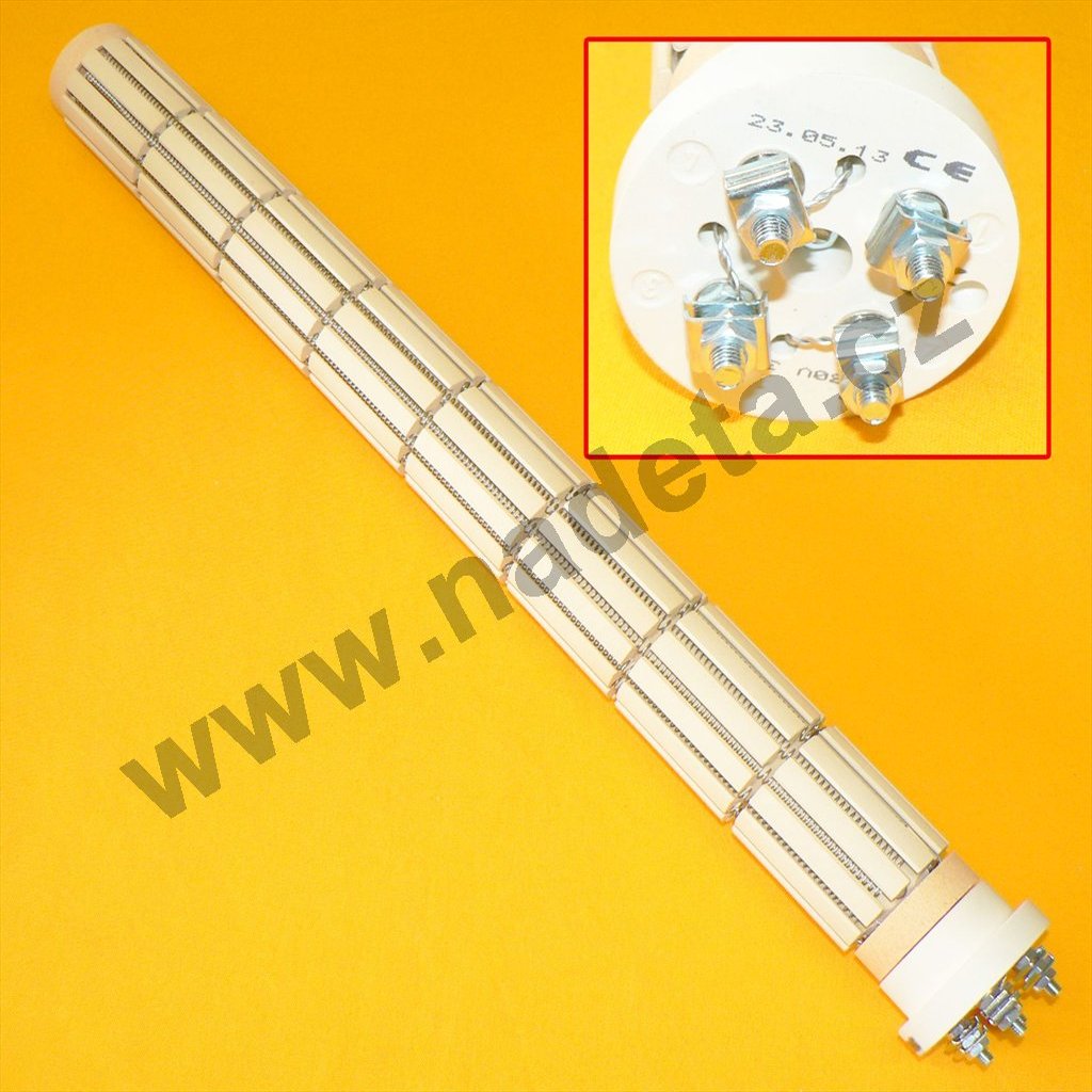 Topné těleso do bojleru 3000W / 400V 3 x 1000W / 230V, keramické topné těleso