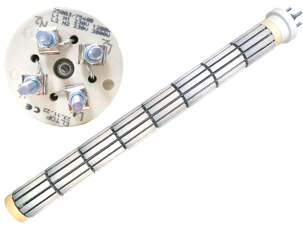 Topné těleso keramické 1000W / 41V, suché topné těleso