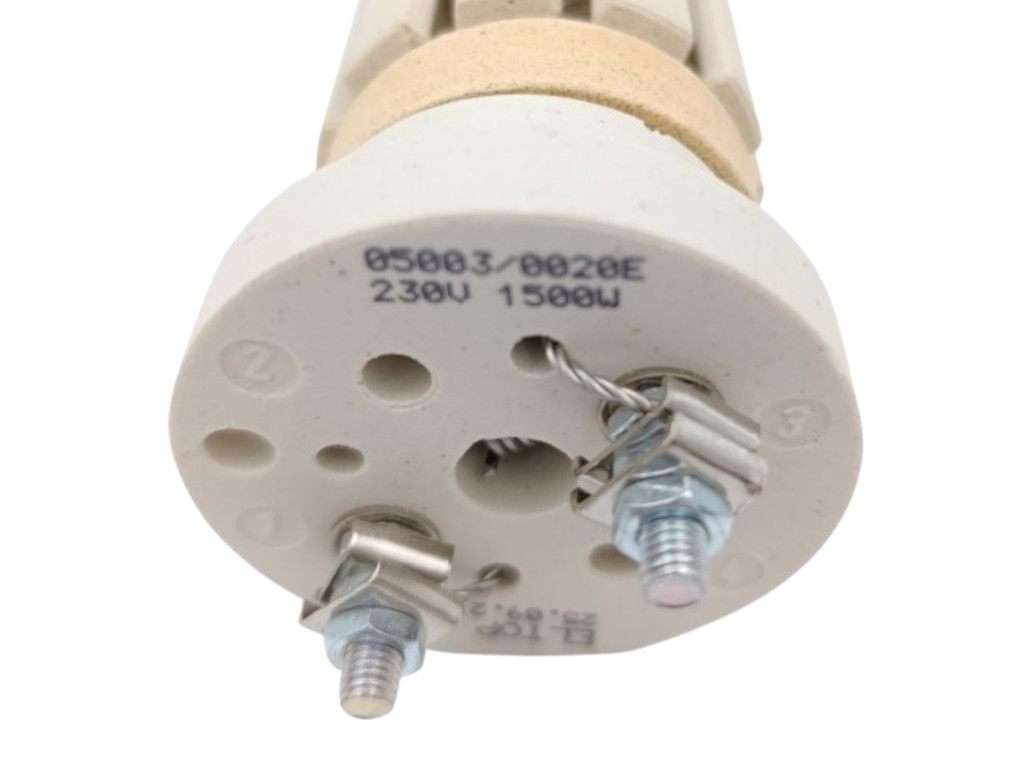 Topné těleso keramické 1500 W 6 článků, 380 mm