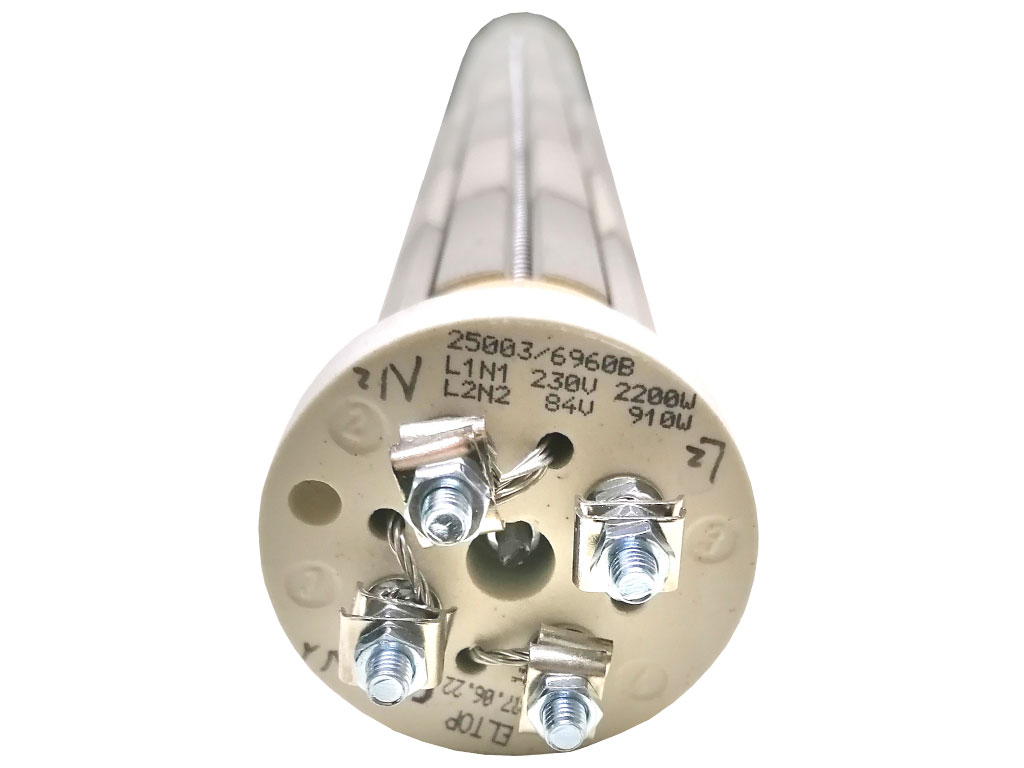 Topné těleso keramické 1x2200W / 230V + 1x910W / 84V, suché topné těleso