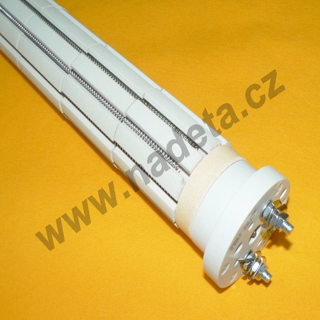 Topné těleso keramické 2000W/230V, d=36mm, l=420mm, bojler