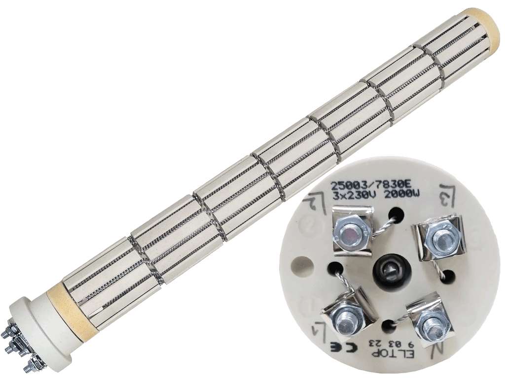 Topné těleso keramické 2000W / 3x230V , suché topné těleso