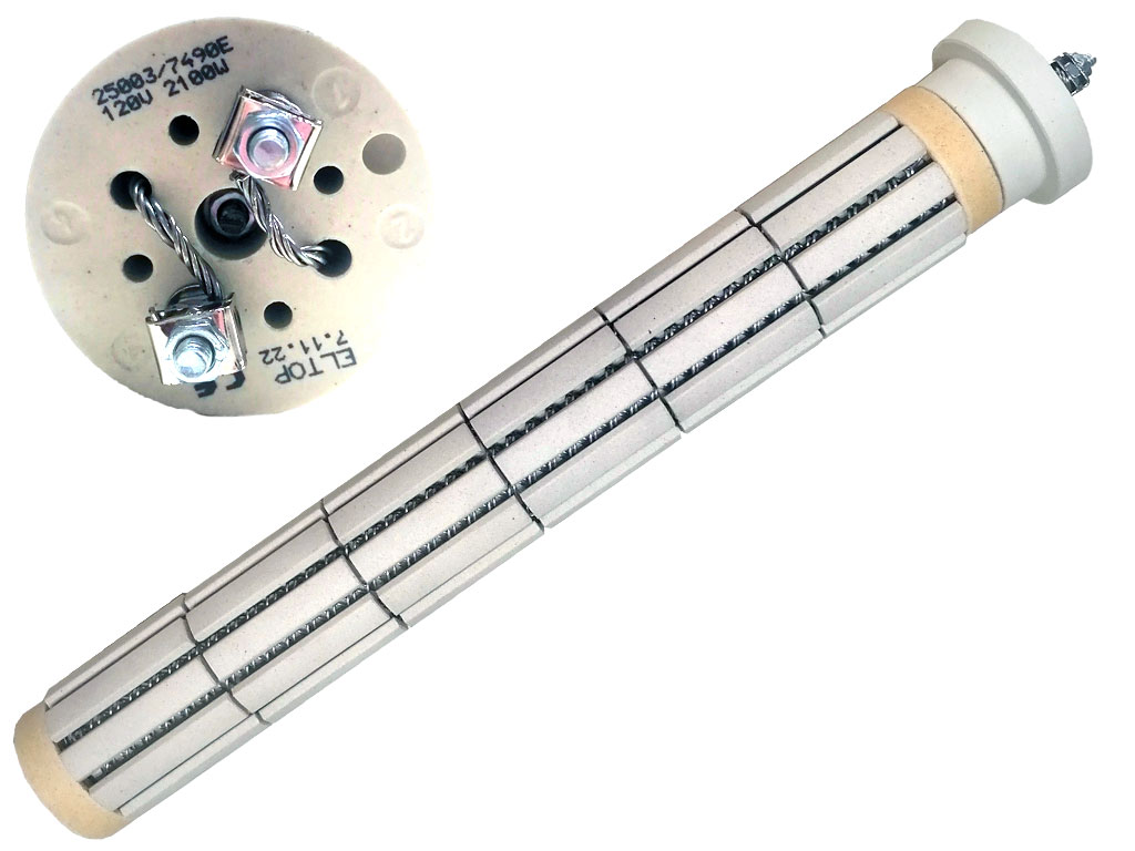 Topné těleso keramické 2100W / 120V, suché topné těleso