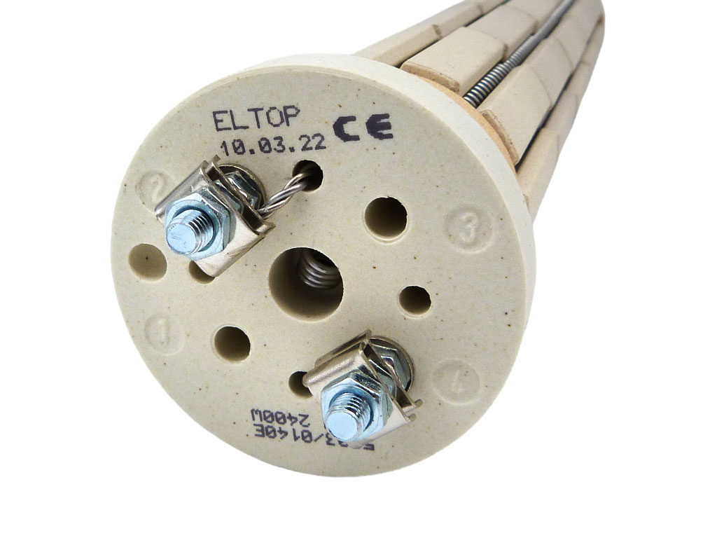 Topné těleso keramické 2400 W 5 článků, 330 mm, ohřívač vody DZD Dražice