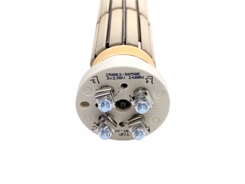 Topné těleso keramické 2400W / 3x230V, suché topné těleso