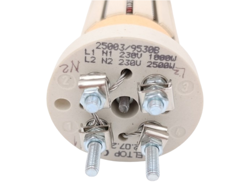 Topné těleso keramické 2500W / 230V + 1000W / 230V, suché topné těleso