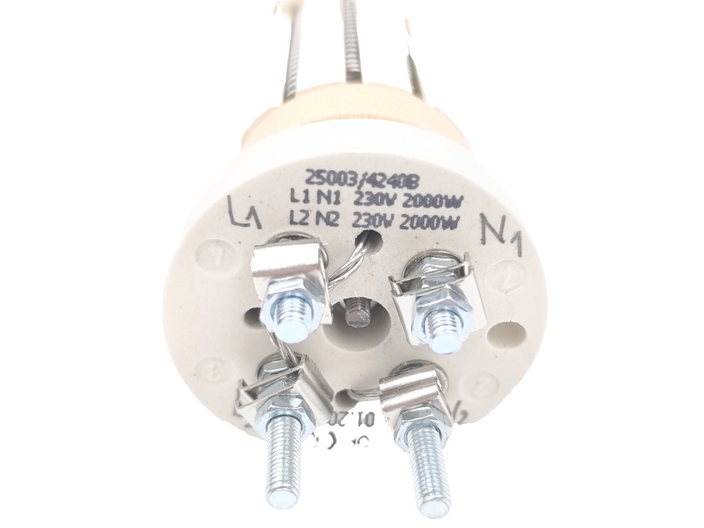 Topné těleso keramické 4000W, 2 x 230V / 2 x 2000W