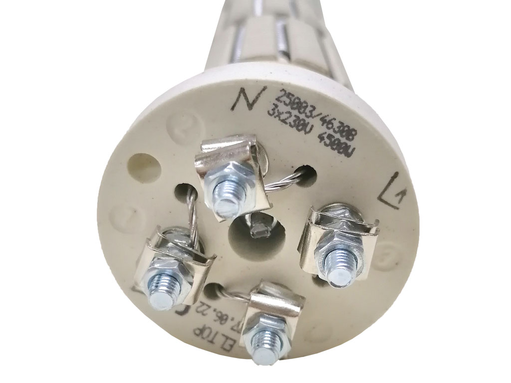 Topné těleso keramické 4500W 3 x 1500W / 230V 6čl. 38,5cm