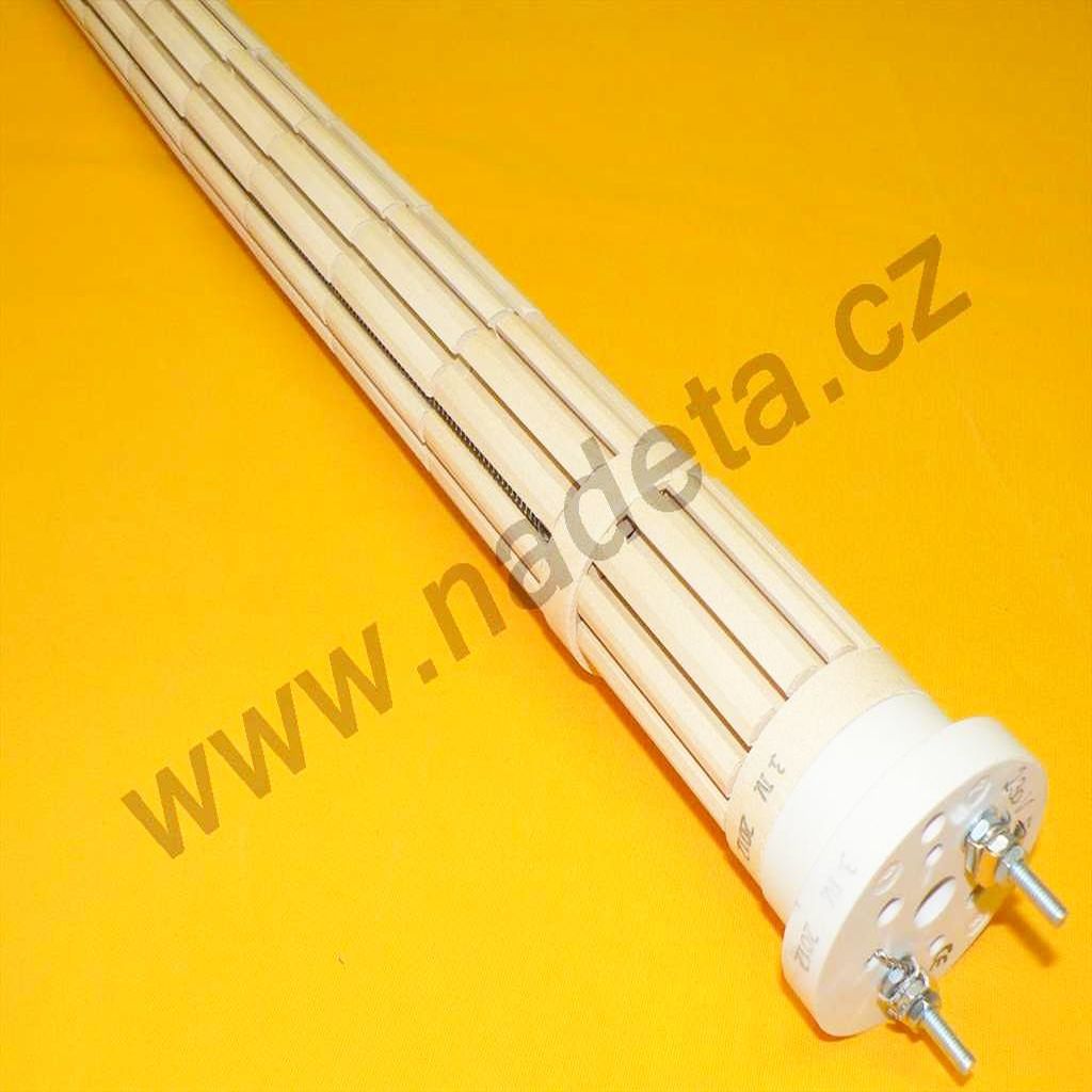 Topné těleso keramické 6000W 95cm 400V 2x svorník, do bojleru a elektrokotle