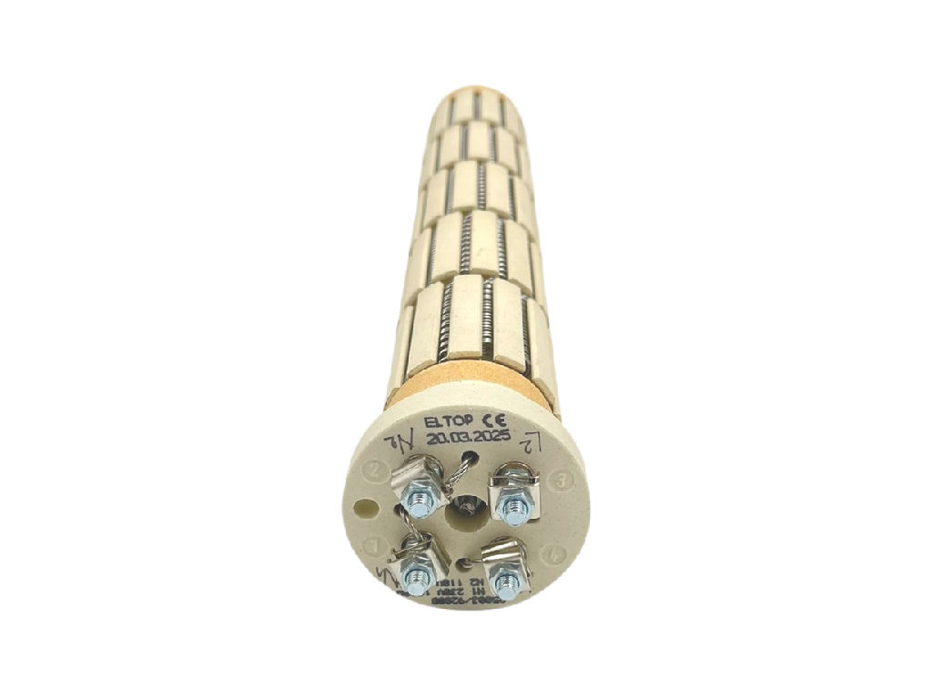 Topné těleso keramické zakázkové 1200W / 230V + 1000W / 110V, suché topné těleso