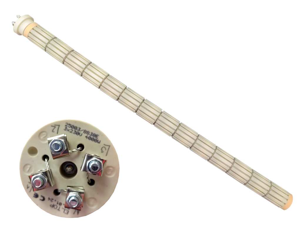 Topné těleso keramické zakázkové 4000W / 3 x 230V, suché topné těleso