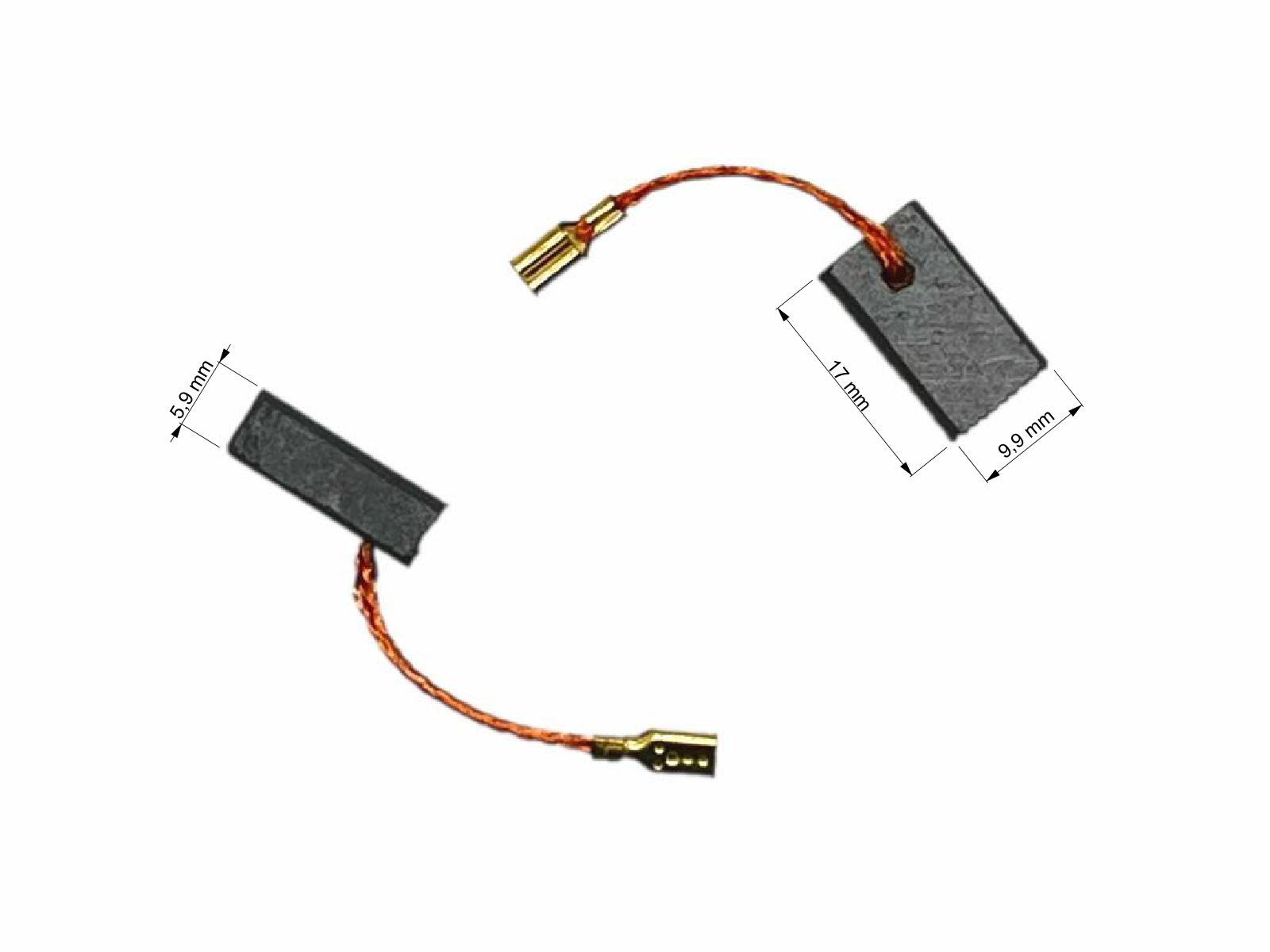 Uhlíky Bosch 2ks, 5,9 x 9,9 x 17,0 mm, 1607000V37, uhlíky do elektromotorů