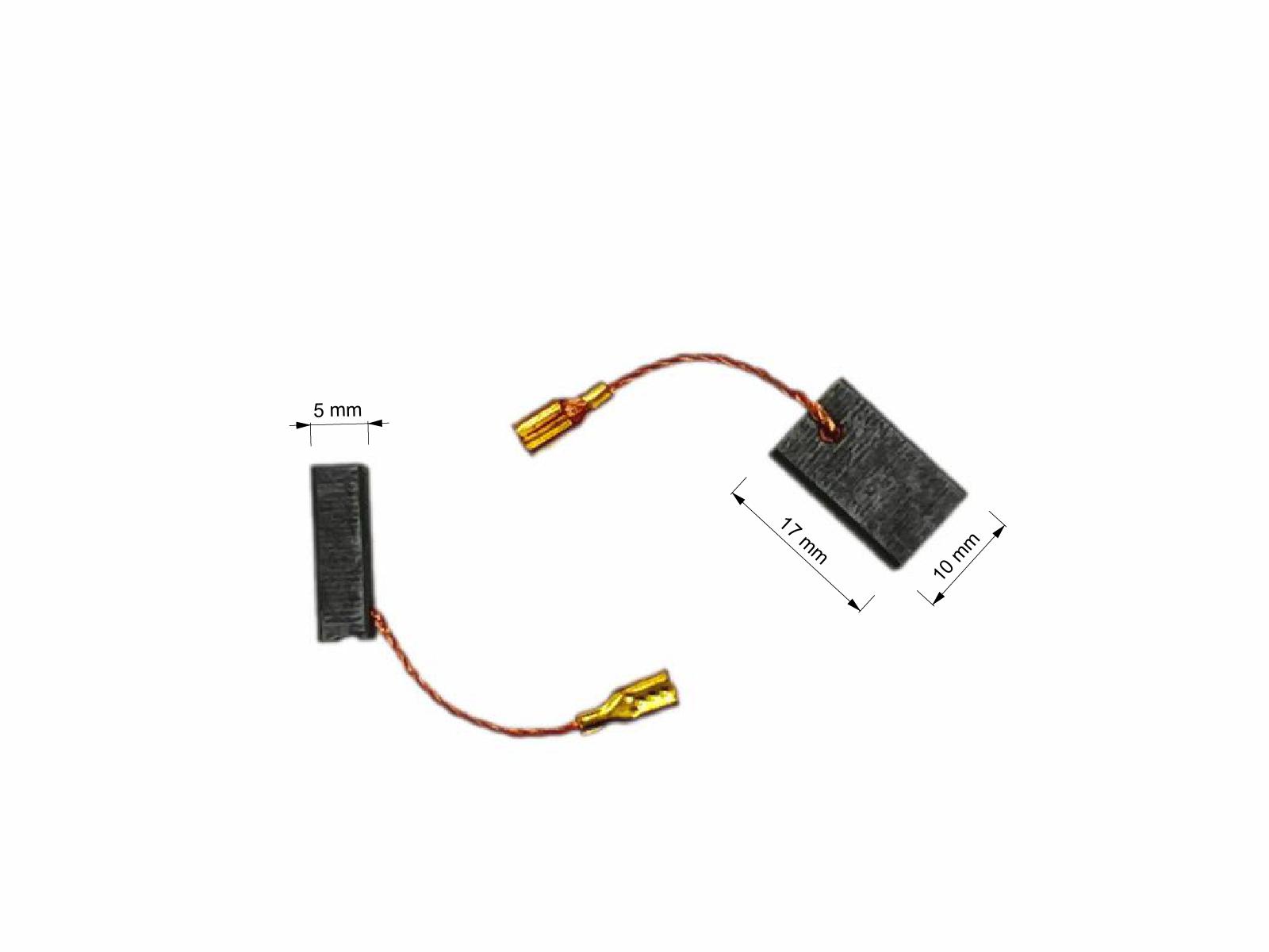 Uhlíky Bosch 2ks, 5 x 10 x 17 mm, 0 607 014 138, 1 607 014 172, elektromotoru brusky, pily, hoblíku 