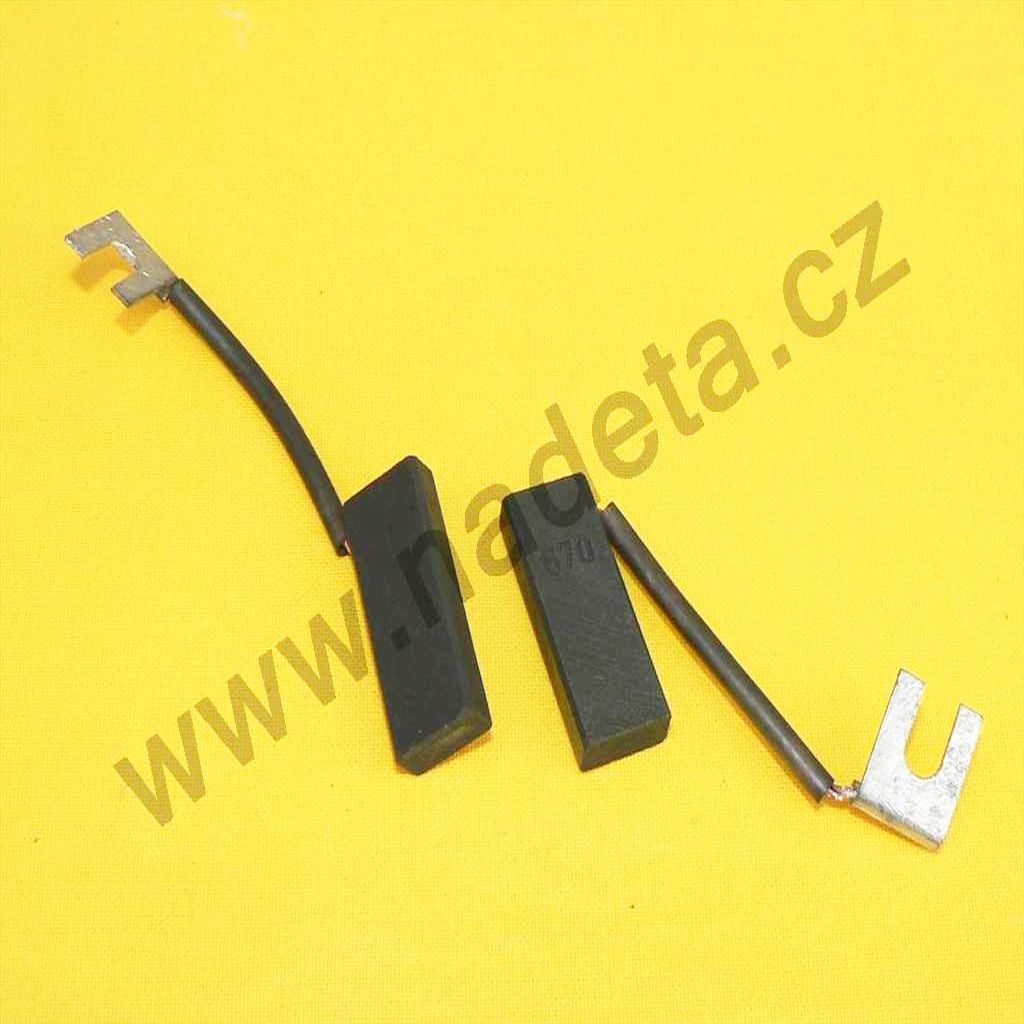 Uhlíky Bosch 2ks, 5 x 10 x 25 mm, uhlíky do elektromotoru ručního nářadí Bosch