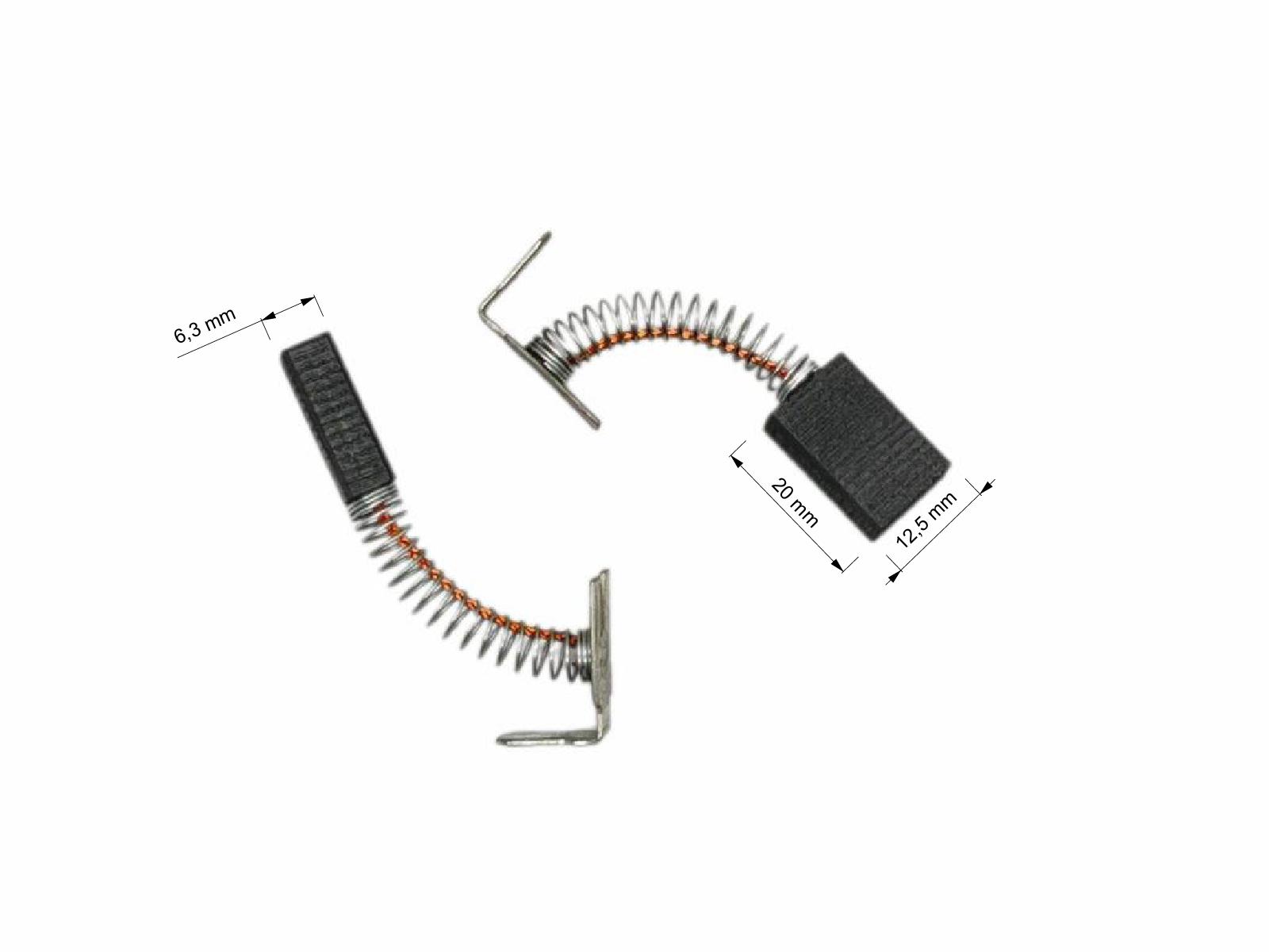 Uhlíky Hilti 2ks, 6,3 x 12,5 x 20 mm, 72565, uhlíky do elektromotorů, kladiva