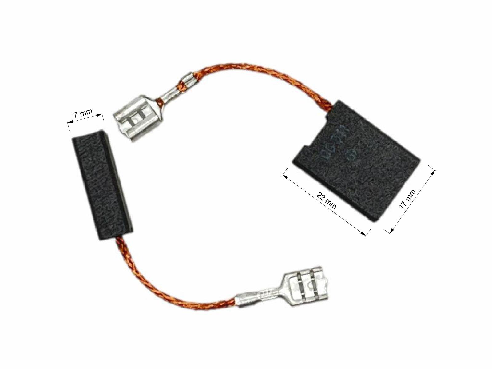 Uhlíky Hitachi 2ks, 7 x 17 x 22 mm, 999 061, 999 089 B, uhlíky do elektromotorů, brusky