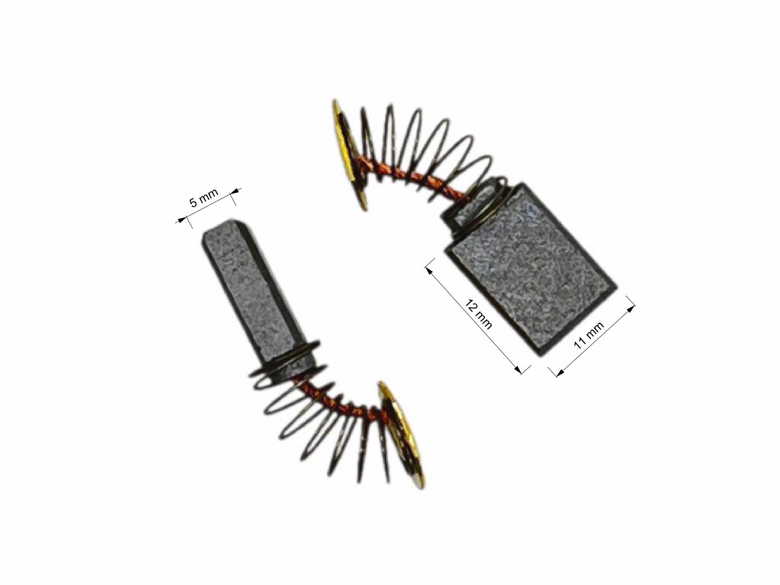 Uhlíky Makita 2ks, 5 x 11 x 12 mm, CB 302, 191959-3, uhlíky do elektromotorů, brusky