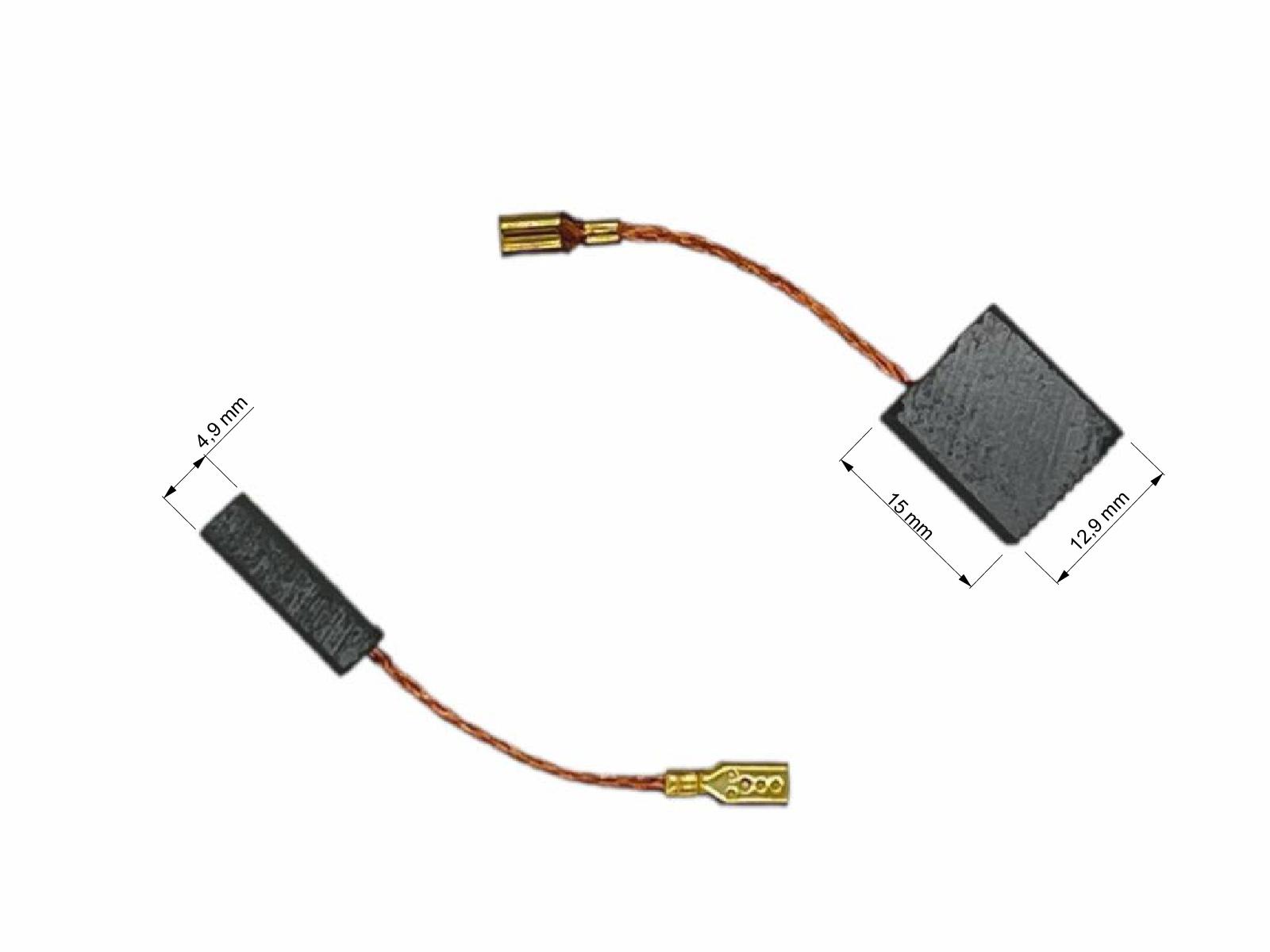 Uhlíky Milwaukee 2ks, 4,9 x 12,9 x 15,0 mm, 4931435115, uhlíky do elektromotorů