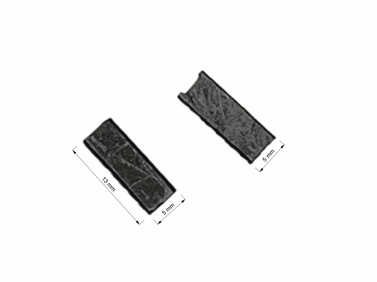 Uhlíky Pfaff 2ks, 5,0 x 5,0 x 13,0 mm, s drážkou, uhlíky do elektromotorů šicích strojů