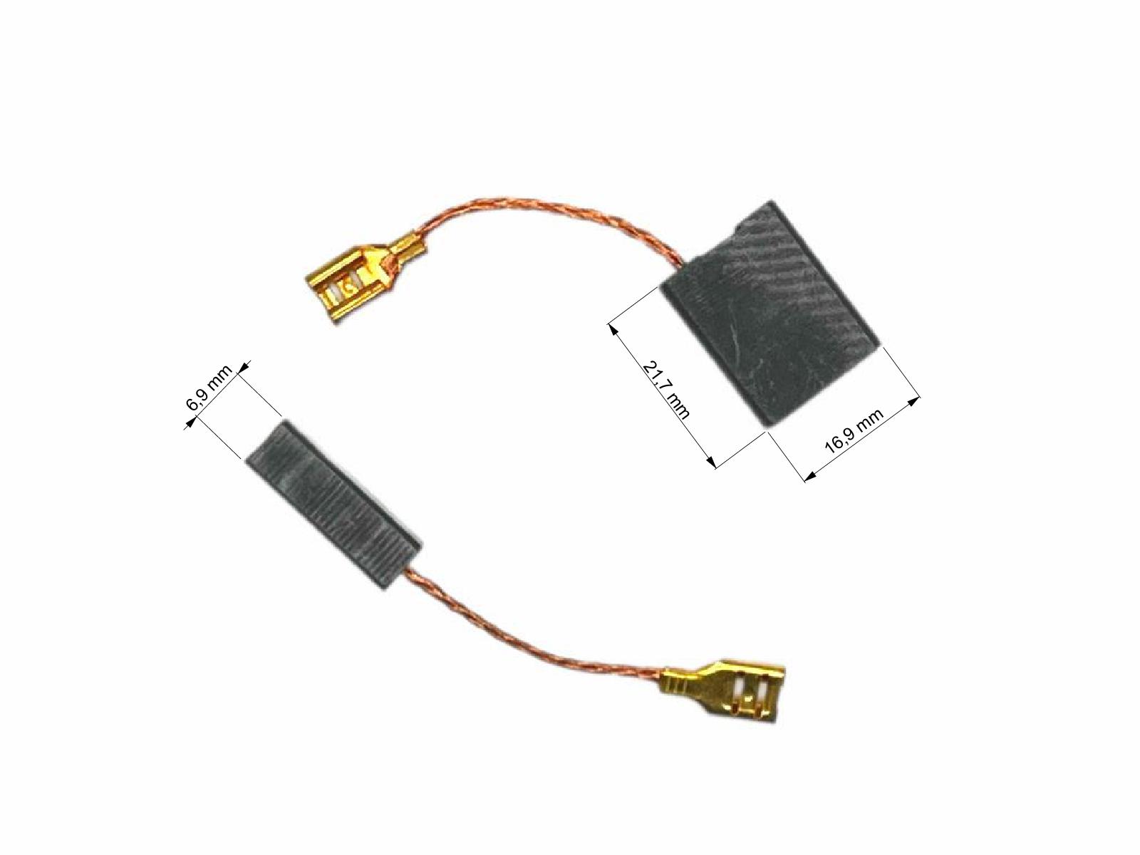 Uhlíky XTline 2ks, 6,9 x 16,9 x 21,7 mm, AG2302-47, uhlíky do elektromotorů