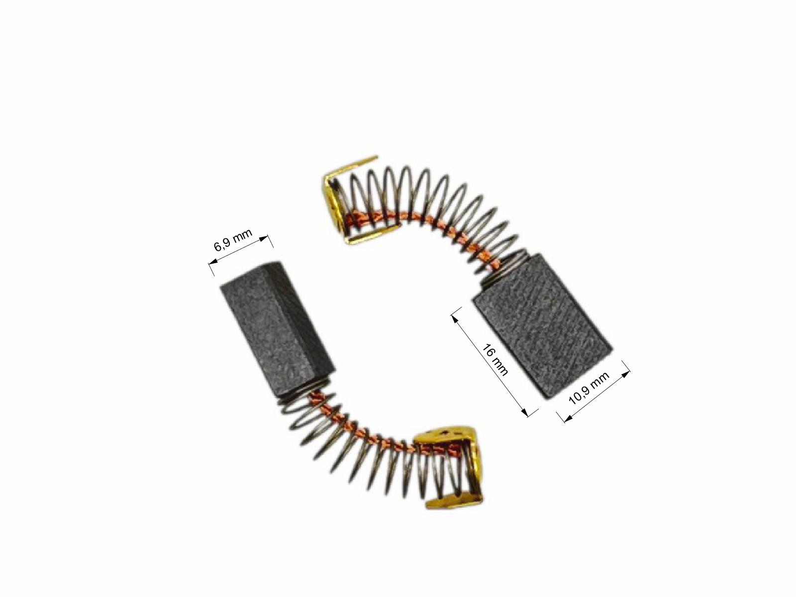 Uhlíky do motoru 2ks, 6,9 x 10,9 x 16,0 mm, SF-MR09, uhlíky do elektromotorů