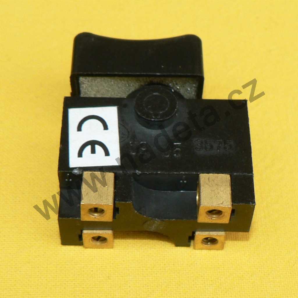 Vypínač, spínač strunové sekačky Ergo Chornice, Diu Jevíčko, tlačítko 3575