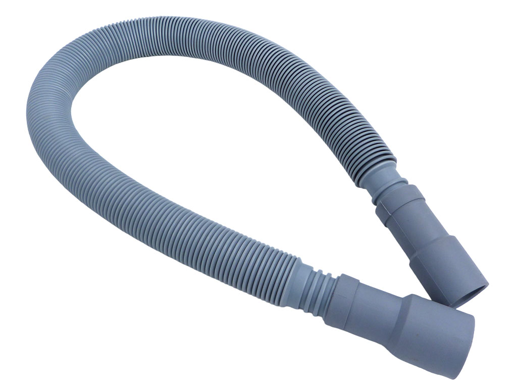 Vypouštěcí hadice pračky univerzální flexibilní 0.5 - 2.0m, koncovky rovná-rovná