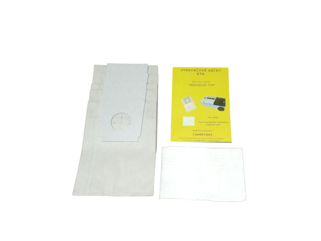 Vysavačové sáčky bez kazety a mikrofiltr ETA 74006 8001