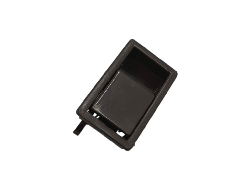 Zámek hnědý pravý, držák krytu filtru digestoře Mora 5701, Gorenje 814603