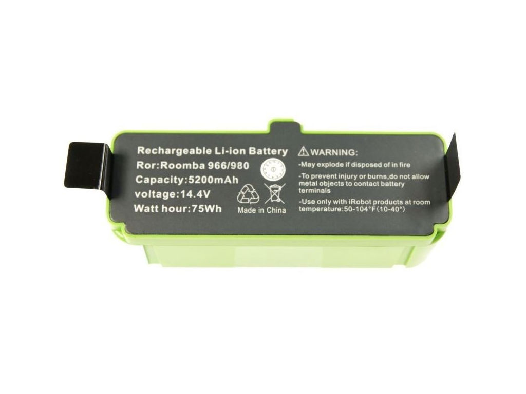 iRobot Roomba - náhradní akumulátor Li-Ion 14.4V, 5200mAh, 4462425 IROBOT, náhrada